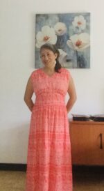 2398 - Maxikleid mit Dekoknöpfen – Bild 6