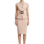 Kurzarmjacke mit Gürtel