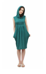 Tunika mit Taschen und Kapuze