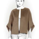 Jacke mit Glockenärmeln