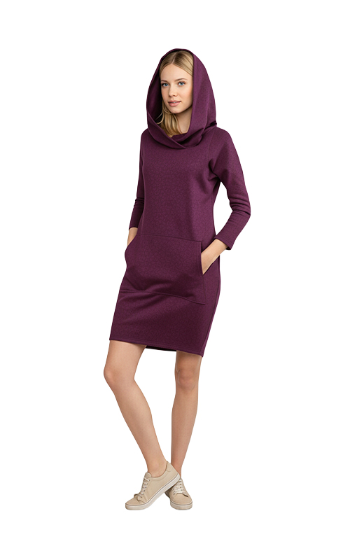 Hoodiekleid mit Kapuze