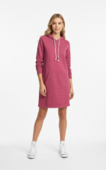 4742 - Hoodiekleid mit Kapuze – Bild 4