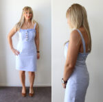 4932 - Trägerkleid in Midilänge – Bild 4