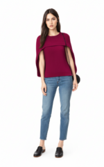 2117 - Блузка с накидкой