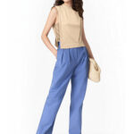 Bluse aus Strickstoff