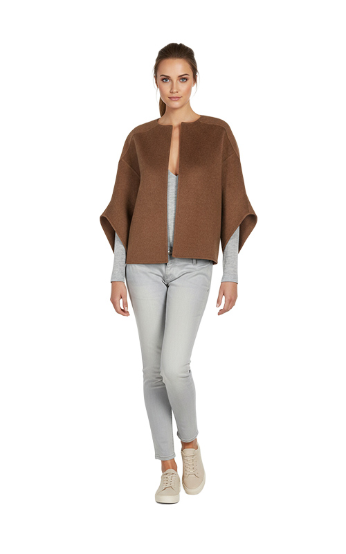 Jacke mit Glockenärmeln