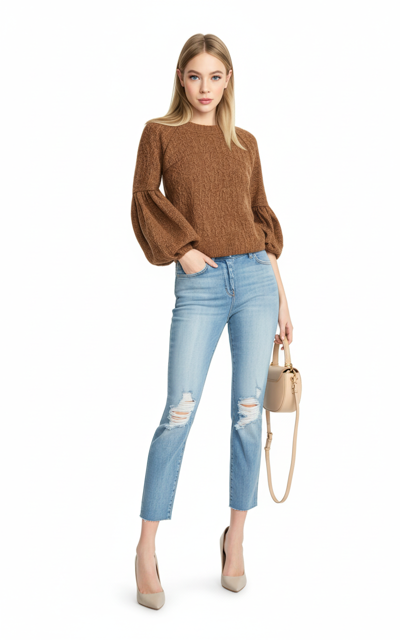 Bluse mit Raglanärmel 4661 - Блузка с рукавом-реглан — изображение 1