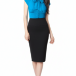 Bluse mit Schleifenkragen