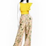 Top mit Volant-Ärmel