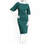 Kleid mit ausgefallenem Ballonärmel