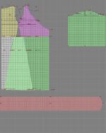 2168 - Kleid mit voluminösen Ärmel – Bild 3