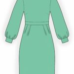 Kleid mit weitem Ärmel