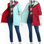 Doppelseitige Windjacke