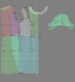 2555 - Kleid mit Falten – Bild 3