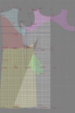 2558 - Kleid mit diagonalem Relief – Bild 5