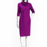 Kleid mit dekorativer Falte