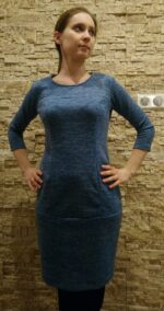 4525 - Kleid mit Passe – Bild 5