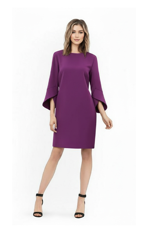 Kleid mit Ziermanschetten