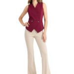 Weste mit Brustfalten