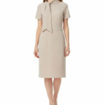 4315 – Платье с удлиненным воротником