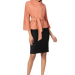 Kurzmantel mit schrägem Revers