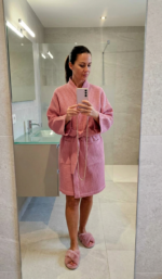 4124 - Langer Bademantel – Bild 4