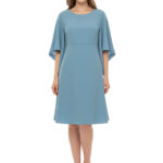 Kleid mit Chiffon-Ärmeln