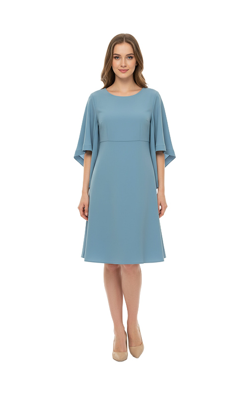 Kleid mit Chiffon-Ärmeln