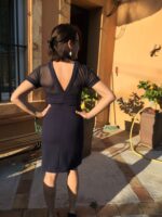 4402 - Kleid mit transparentem Einsatz – Bild 10