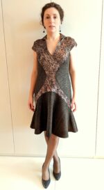 4437 - Kurzärmelkleid – Bild 9