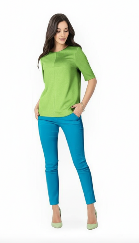 Bluse mit geradem Abnäher