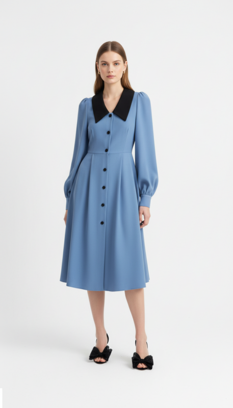 Kleid mit Knopfleiste