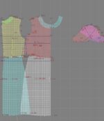 4157 - Kleid mit kurzen Ärmeln – Bild 3