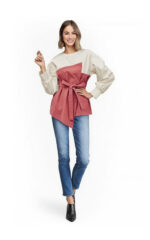 2382 - Блузка двухцветная