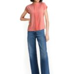 2707 - Bluse mit gelegter Falte