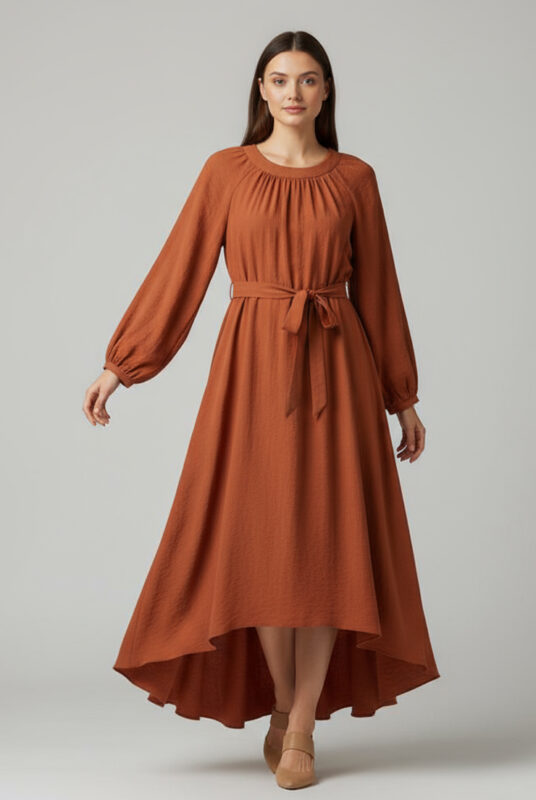 Kleid mit weitem Ärmel
