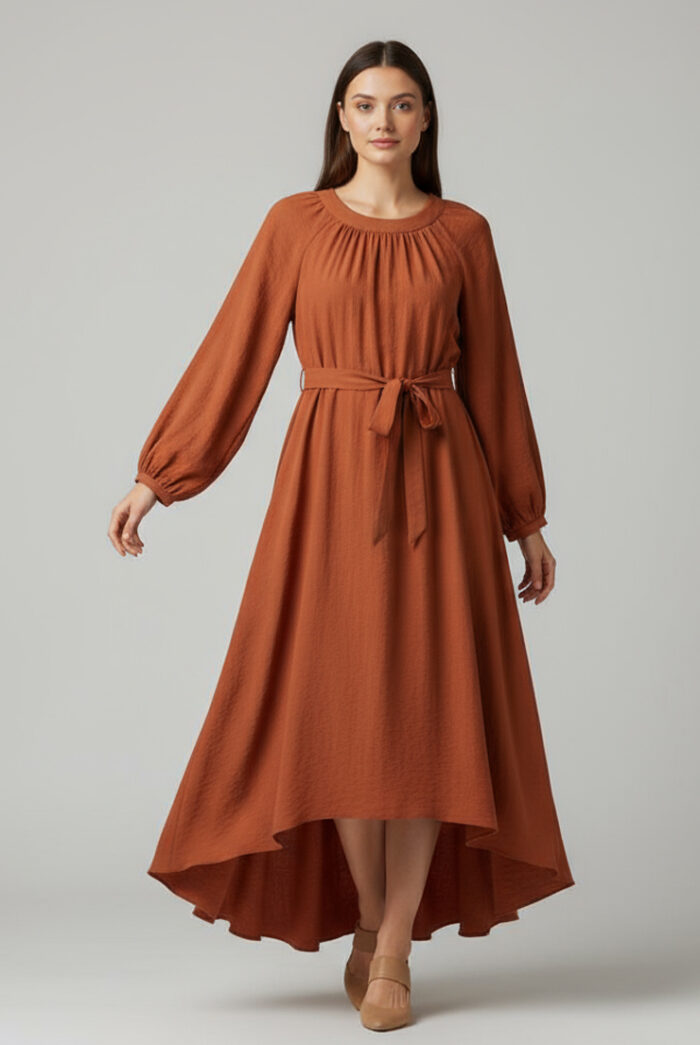 Kleid mit weitem Ärmel