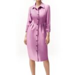 Kleid mit gefalteten Ärmeln