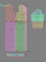 2687 - Kleid mit gefalteten Ärmeln – Bild 3