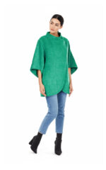 Mantel mit asymmetrischer Vorderkante