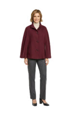 Poncho mit Stehkragen