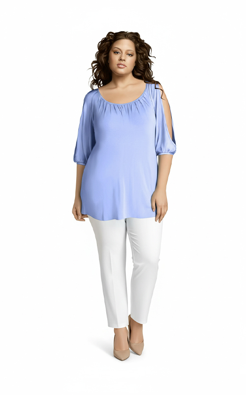 Lockere Bluse mit offenen Schultern