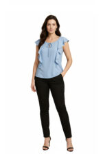 Bluse mit Volant