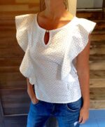 4261 - Bluse mit Volant – Bild 7
