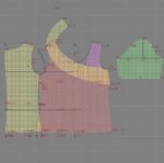 2513 - Bluse mit asymmetrischem Ausschnitt – Bild 3