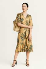 Wickelkleid mit Volants