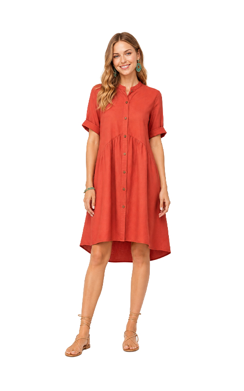 Sommerkleid mit ausgestellter Silhouette
