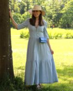 2124 - Kleid mit zweistufigem Rock – Bild 5