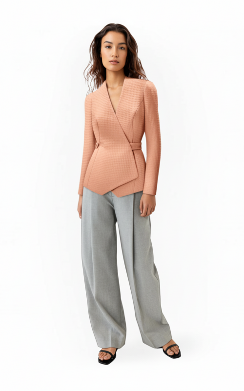 Blazer mit Abnähern am Ärmelkopf