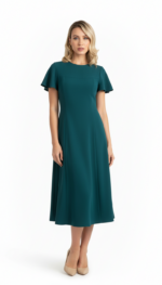 Kleid mit Volantärmeln